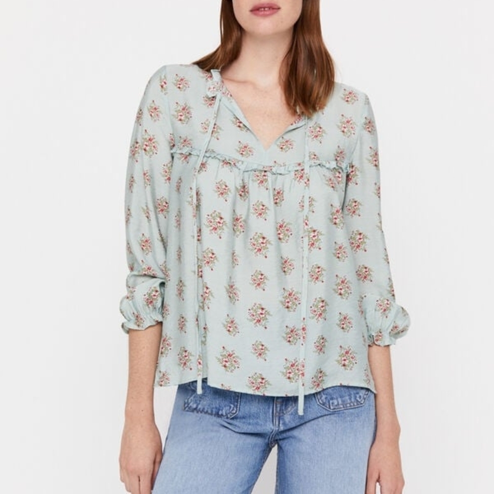 Cortefiel Floral Blouse